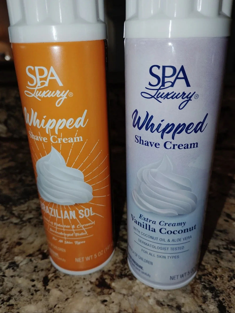 Spa luxury whipped shaving cream Brazilian sole and vanilla coconut brand new